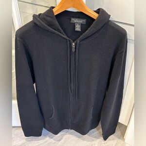 100% Cashmere Men’s Full Zip Hooded Cardigan Size XL